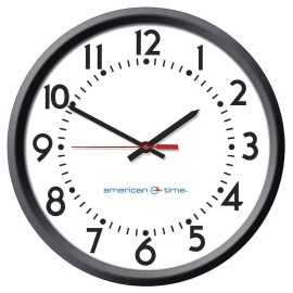 AMERICAN TIME New - AMERICAN TIME U55BAAA504 Wall Clock, Analog, Electric .