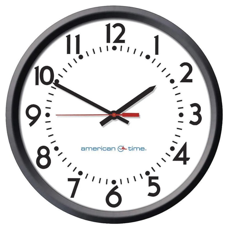 AMERICAN TIME New - AMERICAN TIME U55BAAA504 Wall Clock, Analog,