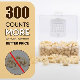 uolent Cleaning Cotton Wool Felt Cleaning Pellets for Maintenance .22.25.177 Caliber 300 Counts with Storage Box