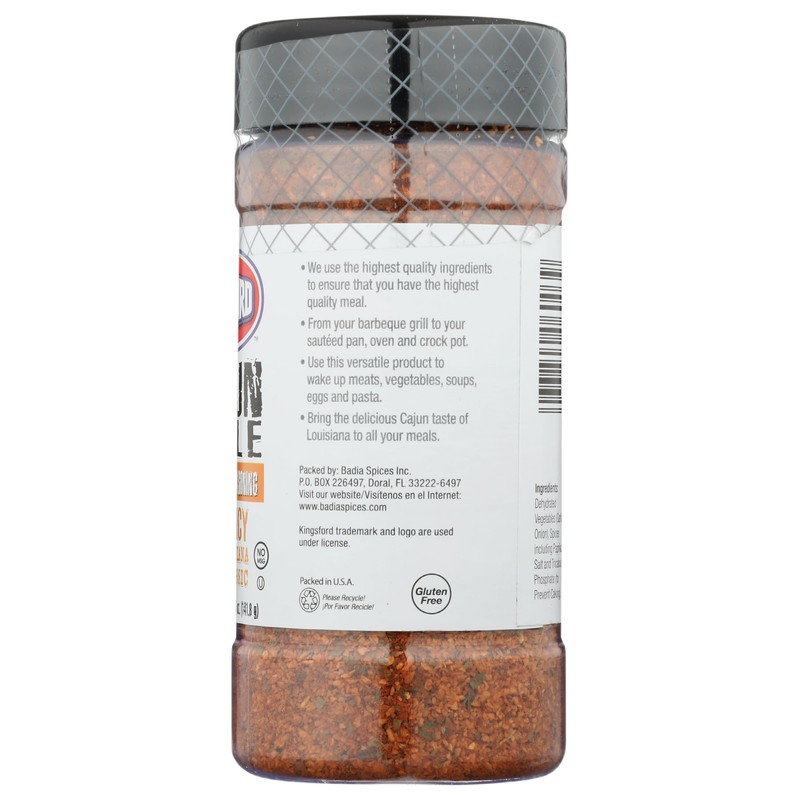 Kingsford Spicy Cajun Style All Purpose Seasoning, MSG Free, Kosher,