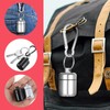 YUXIANLB 2 Pack Ear Plug Carrying Case Keychain, Waterproof Metal
