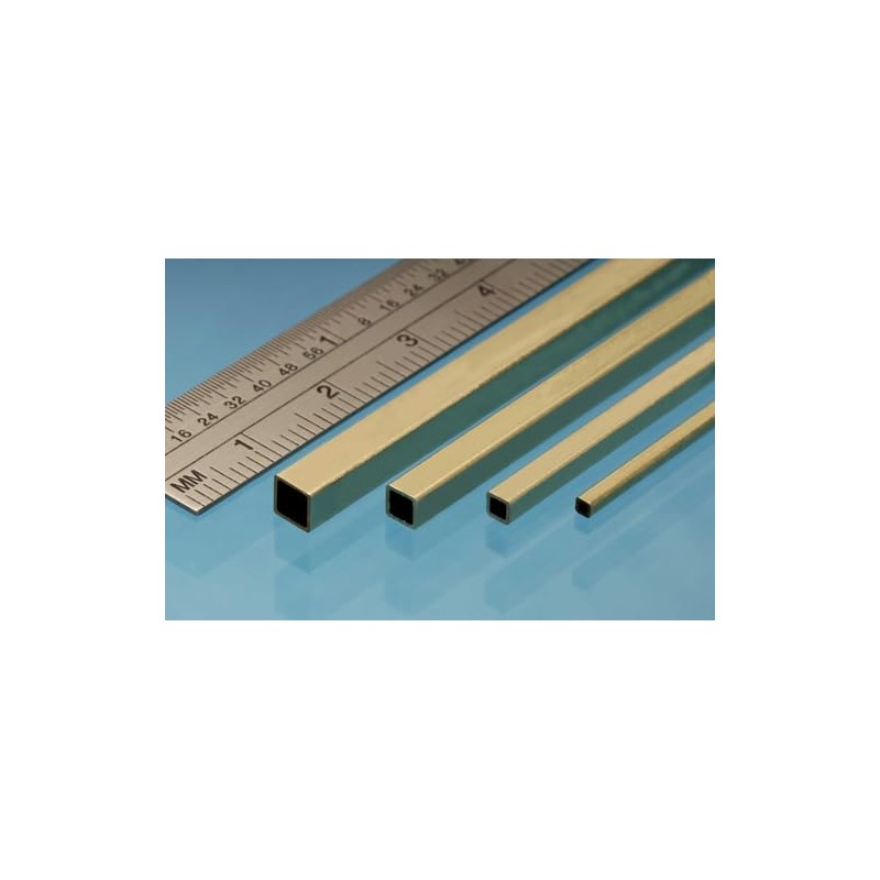 Albion Alloys Square Brass Tube 3.96mm # 1