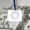 0.63" Outer Diameter Flange Water Pipe Cover Decoration White Pipe