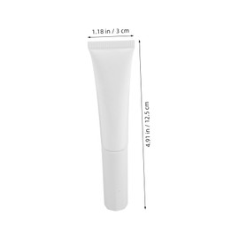 FOMIYES 2Pcs Small Refillable Makeup Tubes with Flocked Applicator Empty Plastic Lotion Containers for Travel Daily Use for Foundation and Concealer Versatile Cosmetic