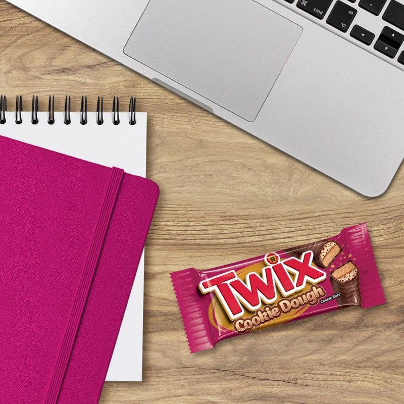 TWIX Cookie Dough Milk Chocolate Bars, 1.36 oz (Pack of