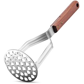 Stainless Steel Potato Masher Kitchen Tool( AUGMENTED MODEL) - Ergonomic Design, Sturdy Construction, Long & Comfortable Grip - Manual Masher by MEAARTEM