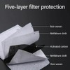 Air Filter (5pcs) PM2.5 Filter 5 Layer Face Mask Filter