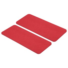 PATIKIL 12 x 5 Inch Felt Bag Base Shaper, 2pcs Bag Bottom Pad Organizer Insert Rectangle Liner Board for Purse Handbag Tote Travel Bag Canvas Cosmetic, Red