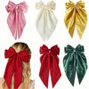 YVYAVGE 5 Pcs Silky Satin Bow Headband Set For Women
