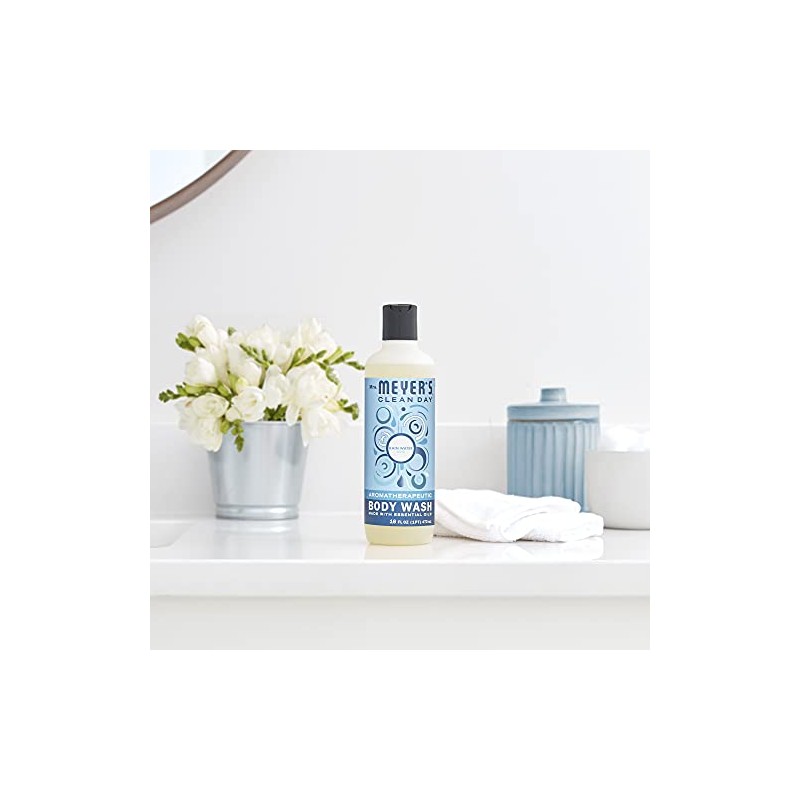Mrs. Meyer's Moisturizing Body Wash for Women and Men, Biodegradable