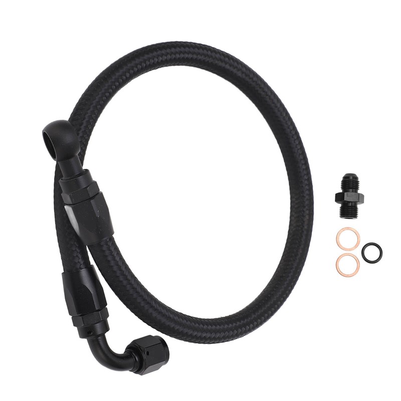 Braid Fuel Line Black Replacement for Acura Integra B D
