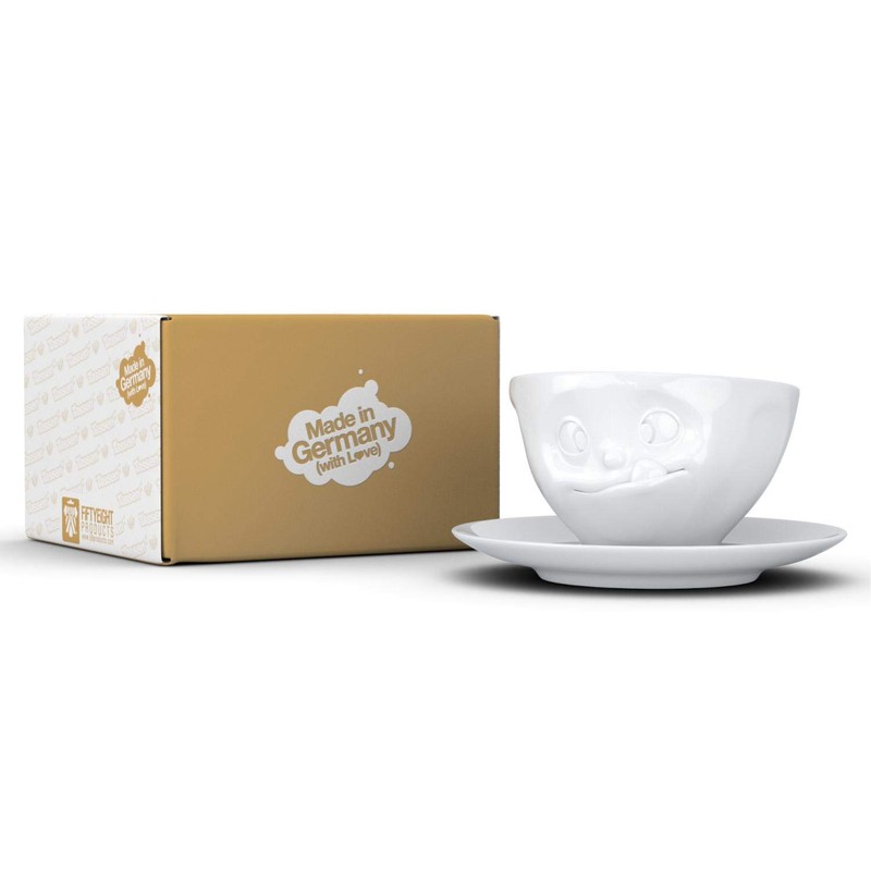 FIFTYEIGHT PRODUCTS / Tassen / Kaffeetasse „Lecker“ (Porzellan, 200 ml,