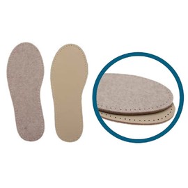 Stafil Felt Sole for Slippers Crochet, Felting or Knitting Size, beige