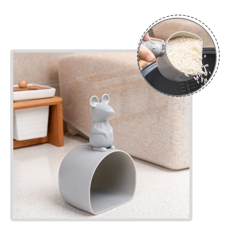 PengLAI Measuring Cups Measuring Spoons, 2 Pcs Mouse Plastic Measuring