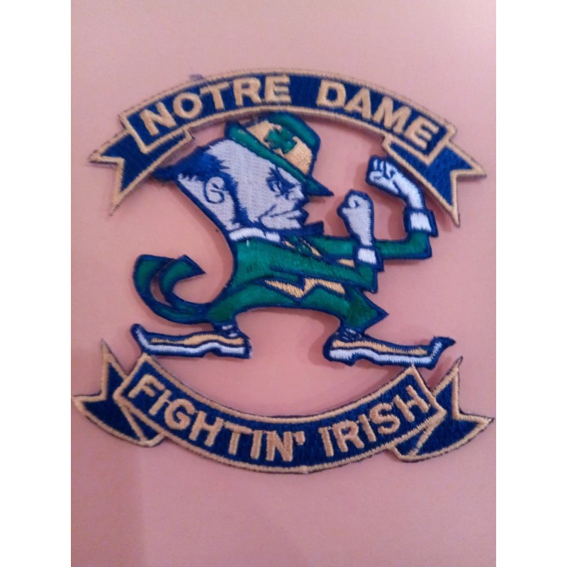 Unbranded Notre Dame " Fightin' Irish' VINTAGE EMBROIDERED IRON ON