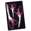 3 Pack Titanium Coated Stainless Steel Scissors - Includes Left