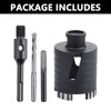 2.8 inch / 72mm Dry Diamond Core Drill Bit with