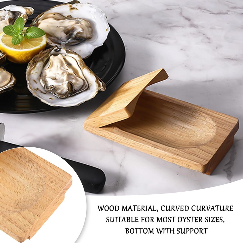 2 Piece Oyster Shucking Tools, Kitchen Tools, Wooden Shucking Tools,