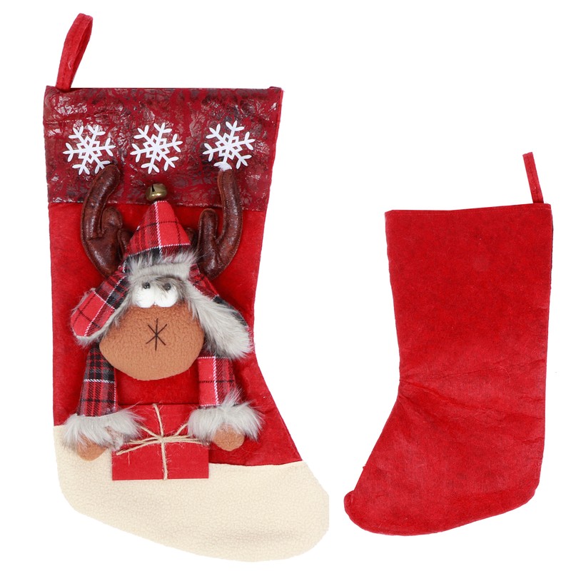 Hanging Christmas Holiday Stockings Sock Gift Bag Hanging Pendant Christmas
