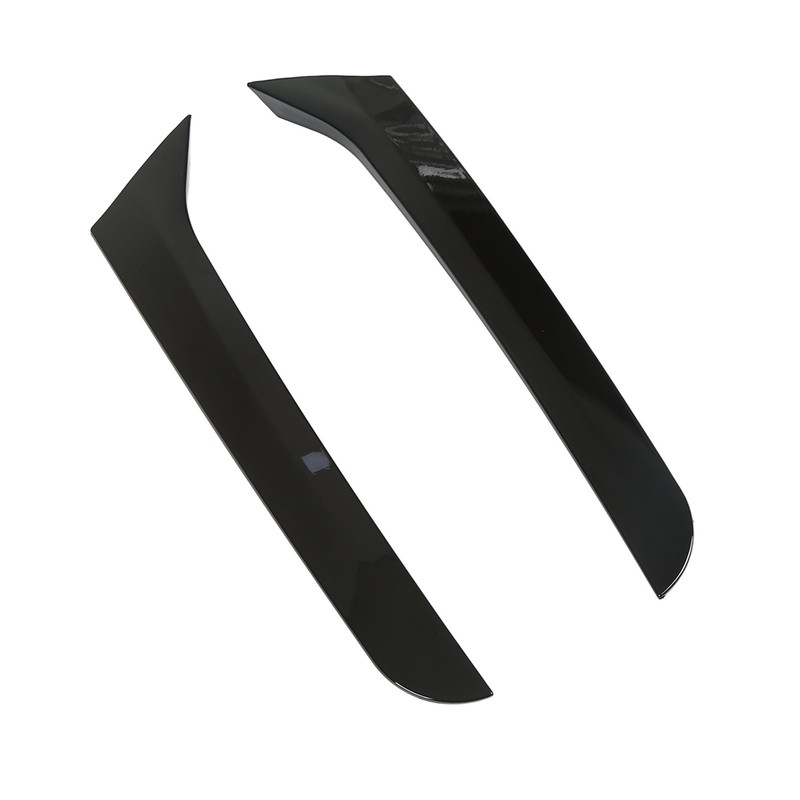 2 Pcs Rear Window Spoiler Glossy Black Left Right Side