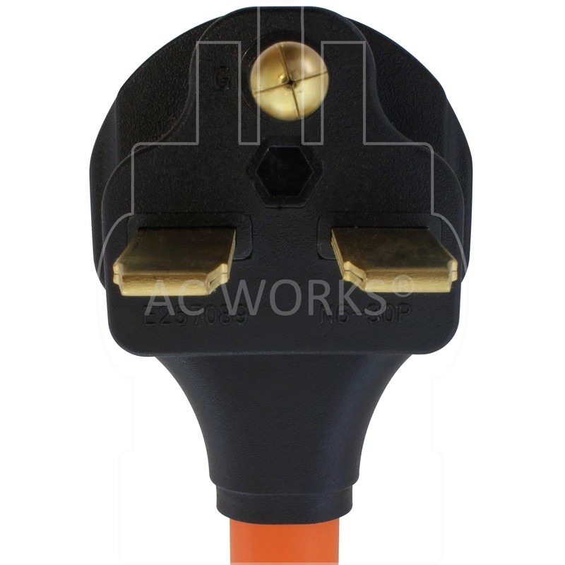 AC WORKS 30A 250V 3-Prong 6-30P Plug to 6-15/20 20A
