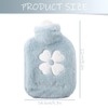 Tabanzhe Tabanzhe 500ml Small Hot Water Bottle with Premium Faux Fur Cover - Mini Hot-Water Bag for Cold & Hot Compress, Suitable for Women, Seniors, and Children (Pink or Blue)