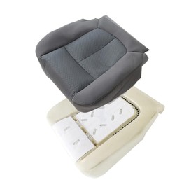 NLQR Driver Side Bottom Cloth Seat Cover & Replacement Seat Cushion Foam Pad Compatible with Ford F150 2011 2012 2013 2014