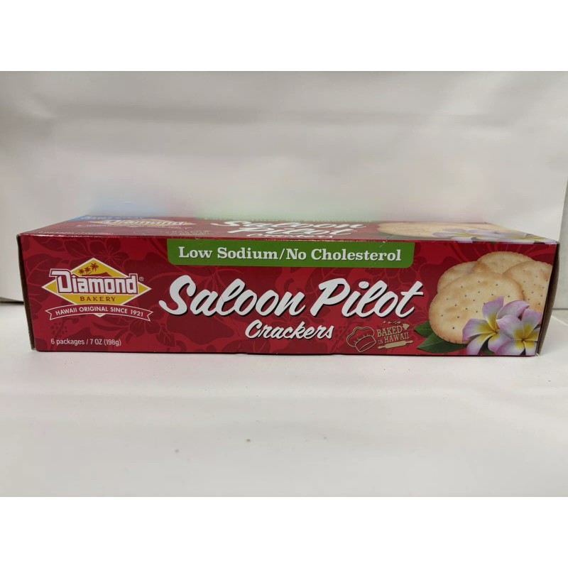 Diamond Bakery Original Hawaiian Saloon Pilot Low Sodium Crackers 7oz