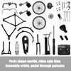 WELANE DIY Retro Bicycle Model, 52 PCS 1:10 Mini Bike