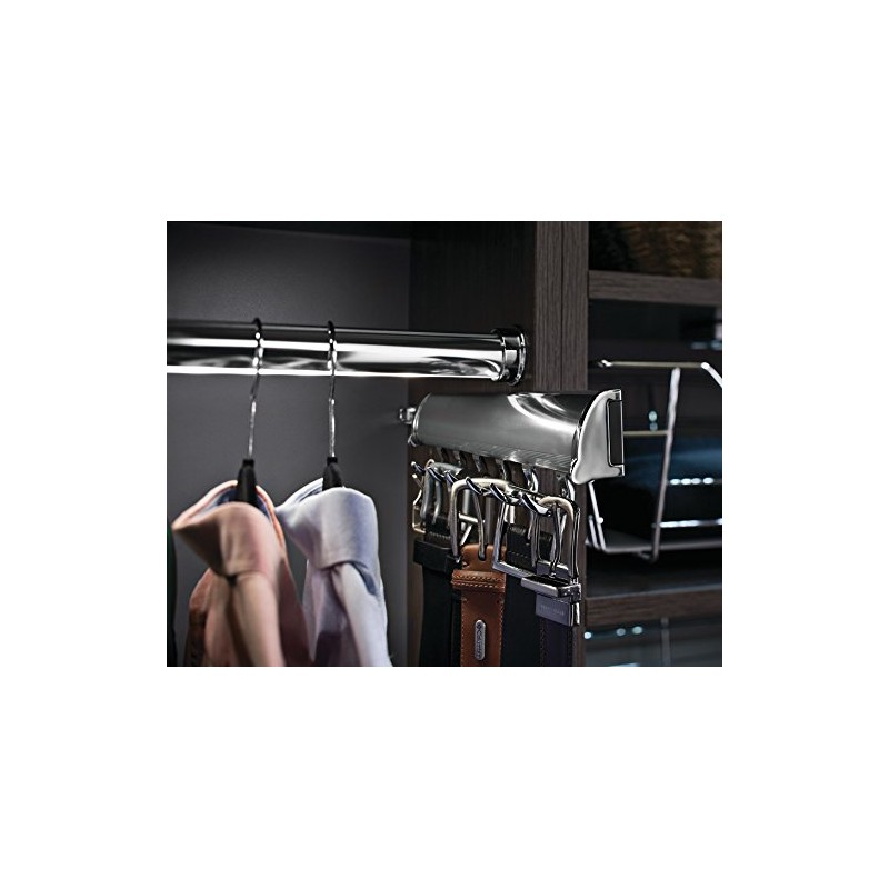 Belt Rack by Hafele, Synergy Collection (Polished Chrome, 5 Hook,