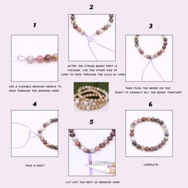 47-50pcs 8mm Yellow Tiger Eye Gemstone Round Natural Stone Loose Beads Smooth for DIY Bracelet Necklace Jewellery Making, 1 Strand 15.5