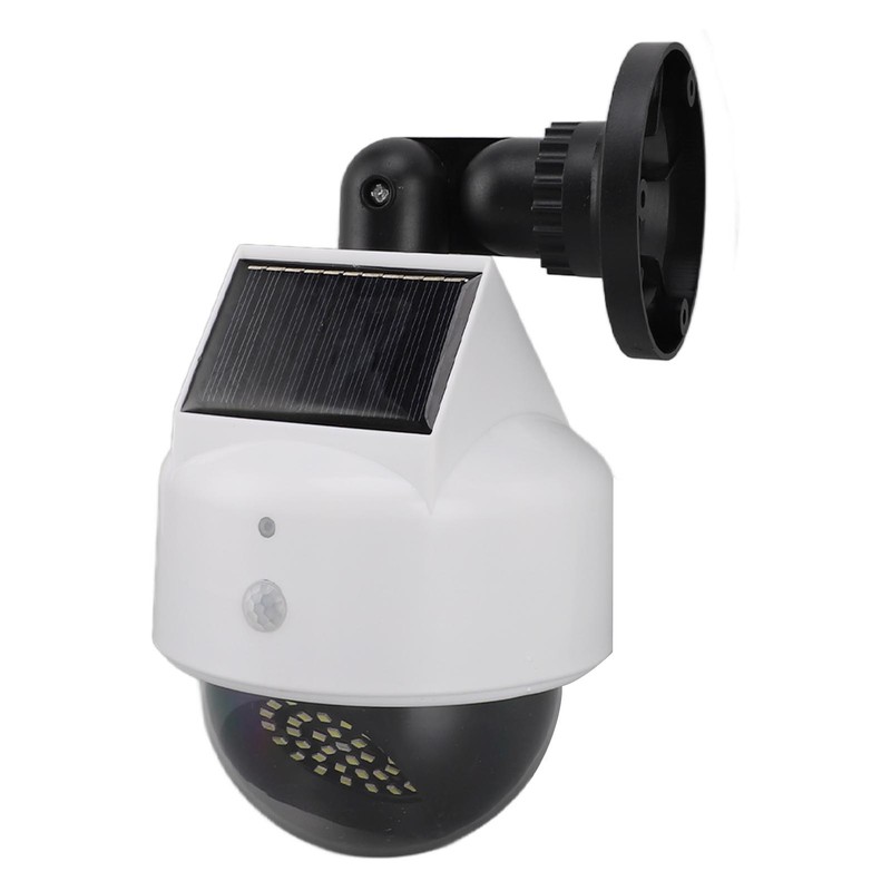 Solar Dummy Fake Camera Security Outdoor Solar Powered Simulated Surveillance