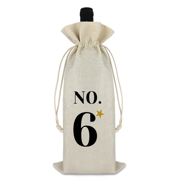 Gfhzdmf Numbers 1-10 Wine Bags Hessian Numbered Wine Bottle Bags