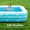 SLOOSH Inflatable Pool for Adults with Seats, 120" x 72"
