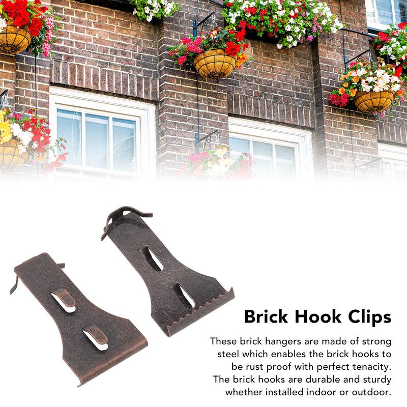 Clips for Brick, 8Pcs Sturdy Steel Material Brick Hook Clips