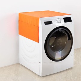 SWISSELITE Washer and Dryer Covers for The Top, Washing Machine Top Cover, Fridge Dust Cover with 12 Side Storage Pockets for Home and Kitchen