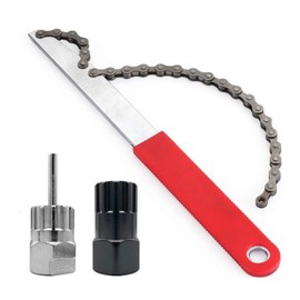 Bicycle Chain Whip Sprocket Remover Cassette Removal Tool Cassette Locking Ring Cassette Wrench Cassette Removal Tool Universal for Compartment Cassette and Screw Ring