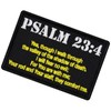 EmbTao Tactical Psalm 23:4 Patch Badge Morale Applique Embroidered Fastener