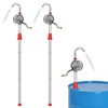 QWORK Aluminum Drum Rotary Hand Pump, 2 Pack Barrel Pump