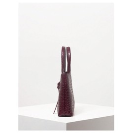 RoseSeek Women's Elegant Buckle Mini Handbags Double Handle Designer Square Bag Retro Knot Satchel Purse Red One Size