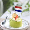 100PCS Netherlands Dutch Small Toothpick Flags Decor Mini Cupcake Toppers