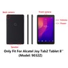 iShoppingdeals Alcatel Joy Tab 2 TPU Case, Semi-Transparent Protective Cover