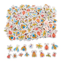 Fun Express Bulk 300 Pieces Springtime Insect Self-Adhesive Shapes - VBS Vacation Bible School Supplies/Decor