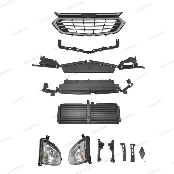 Unbranded 12PC For Equinox 2018-2021 Premier Bumper Radiator Shutter Grille