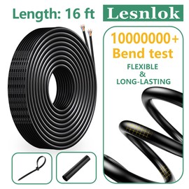 16 Gauge Wire 7 Conductor,16 AWG Electrical Wire Stranded PVC Oxygen Free Copper Trailer Cable Cord,16FT 16/7 Wire Pure Copper Flexible Cable (16AWG-7C, 16FT)