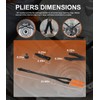 1489-26" Internal Retaining Ring Pliers, Large Transmission Snap Ring Tools