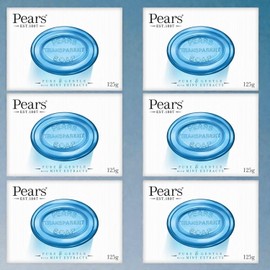 Pears Transparent Mint Blue Soap 125g – Pack of 6