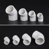 BOZONLI 20mm PVC Water Pipe Fitting 45 Degree Elbow Coupling