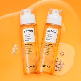 COSRX 5PDRN Collagen Intense Vitalizing Large Capacity Serum / Water Luminous Plumping PDRN Ampoule 100ml, 2 pcs. / 코스알엑스 5PDRN 콜라겐 인텐스 바이탈라이징 대용량 세럼 / 물광플럼핑 PDRN 앰플 100ml, 2개
