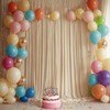 10ft x 8ft Wrinkle Free Beige Backdrop Curtains for Parties,